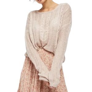 Free People Cream Sweater
